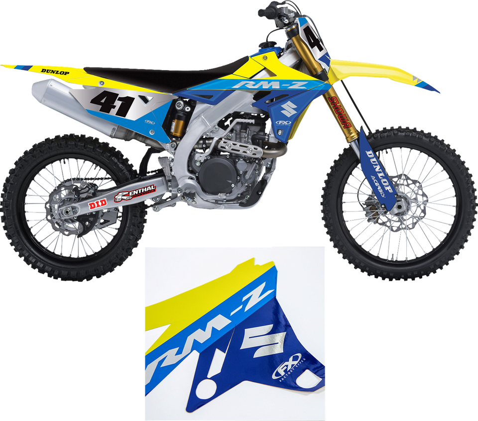 Shroud Graphic Kit - Chrome Series - Suzuki RMZ 250/450