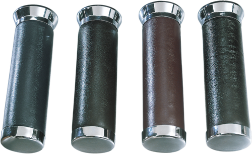 Grips - Leather - Black - Lutzka's Garage