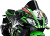 Race Windscreen - 14-1/4" - Black - Kawasaki - Lutzka's Garage