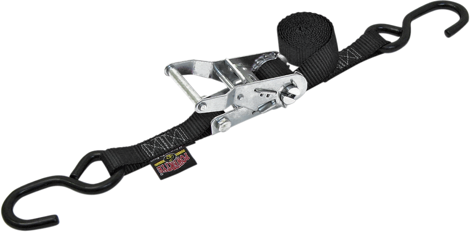 Ratchet Tie-Down 1" x 6 - Black - Lutzka's Garage