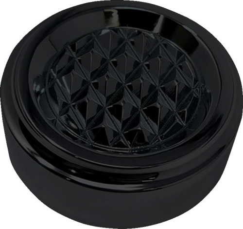 Dipstick Cover - Diamondback - Black - Dyna/Touring/Trike - Lutzka's Garage