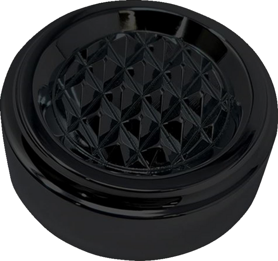 Dipstick Cover - Diamondback - Black - Dyna/Touring/Trike - Lutzka's Garage