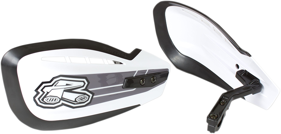 Handguards - Moto - White - Lutzka's Garage