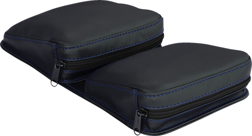 Kaliber Dash Pouch - Black with Blue Stitching