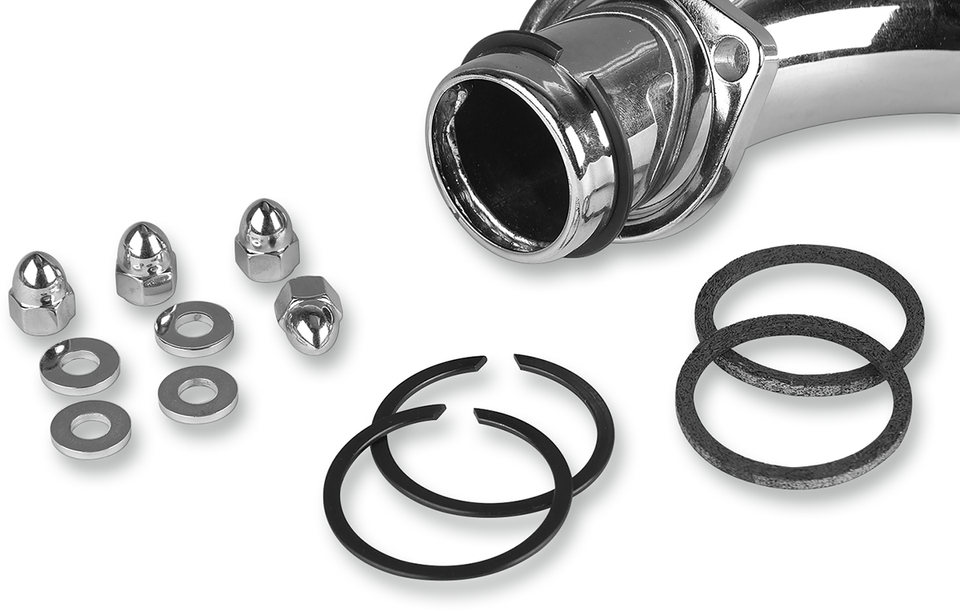 Exhaust Port Stainless/Chrome Gasket Kit - Big Twin/XL