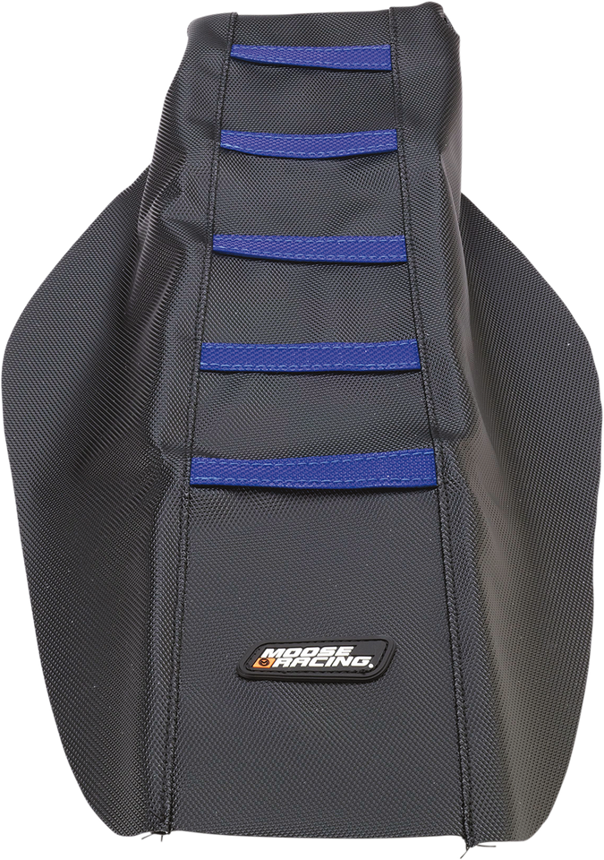 Ribbed Seat Cover - Black Cover/Blue Ribs - Yamaha