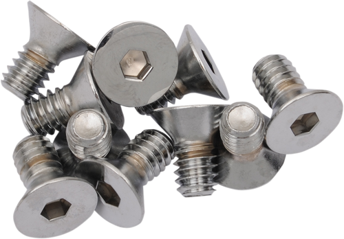 Bolts - Flat-Head - Chrome - 1/4
