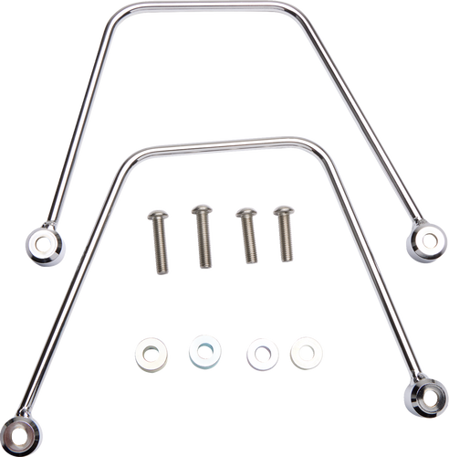 Saddlebag Support - Chrome - Vulcan 900 - Lutzka's Garage