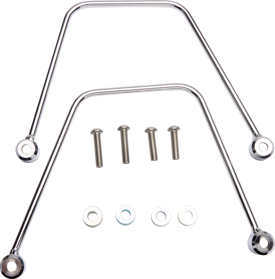 Saddlebag Support - Chrome - Vulcan 900 - Lutzka's Garage