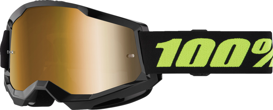 Strata 2 Goggle - Solar Eclipse - True Gold Mirror - Lutzka's Garage