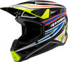 Youth Supertech M3 Helmet - Wurx - Black/Yellow Fluo/Blue/Red Gloss - Small - Lutzka's Garage