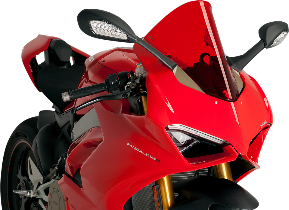 Race Windscreen - 15-3/4" - Red - Ducati - Lutzka's Garage