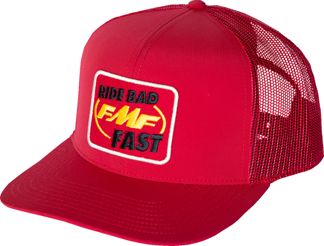 Ride Bad Fast Hat - Red - Lutzka's Garage