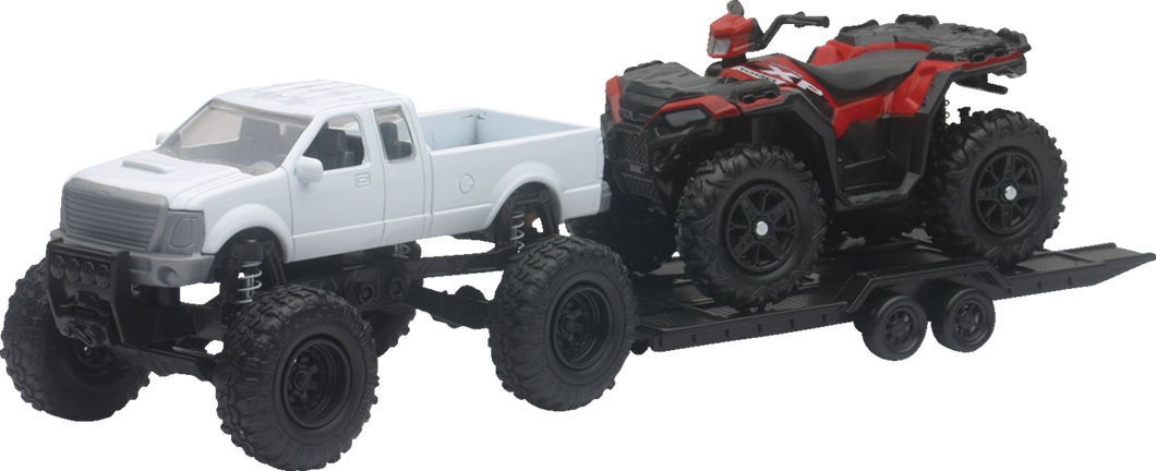 Pick Up w/ Polaris Sportsman XP1000 - Black/White/Red - Lutzka's Garage