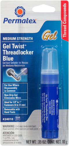 Gel Threadlocker - Blue - 0.35 oz. net wt. - Lutzka's Garage