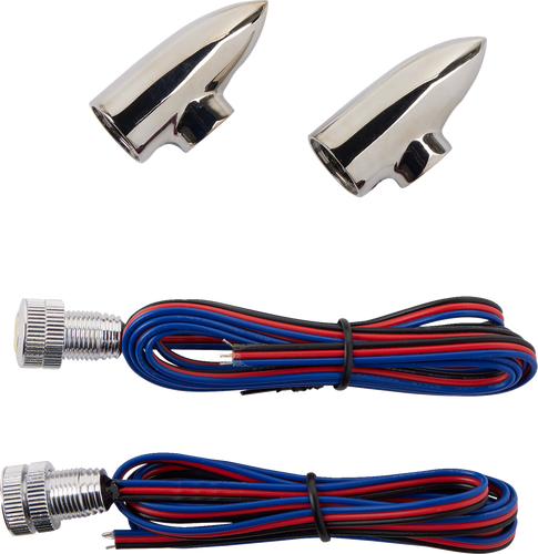 LightningBullet - Marker LIghts - Amber/White - Chrome - Lutzka's Garage