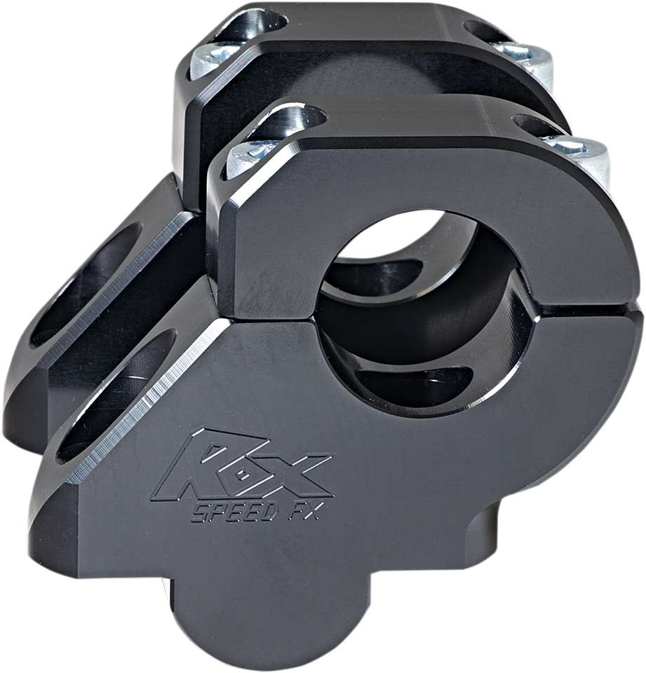 Risers - 1-1/2" - Oversized Handlebars - Black - Lutzka's Garage