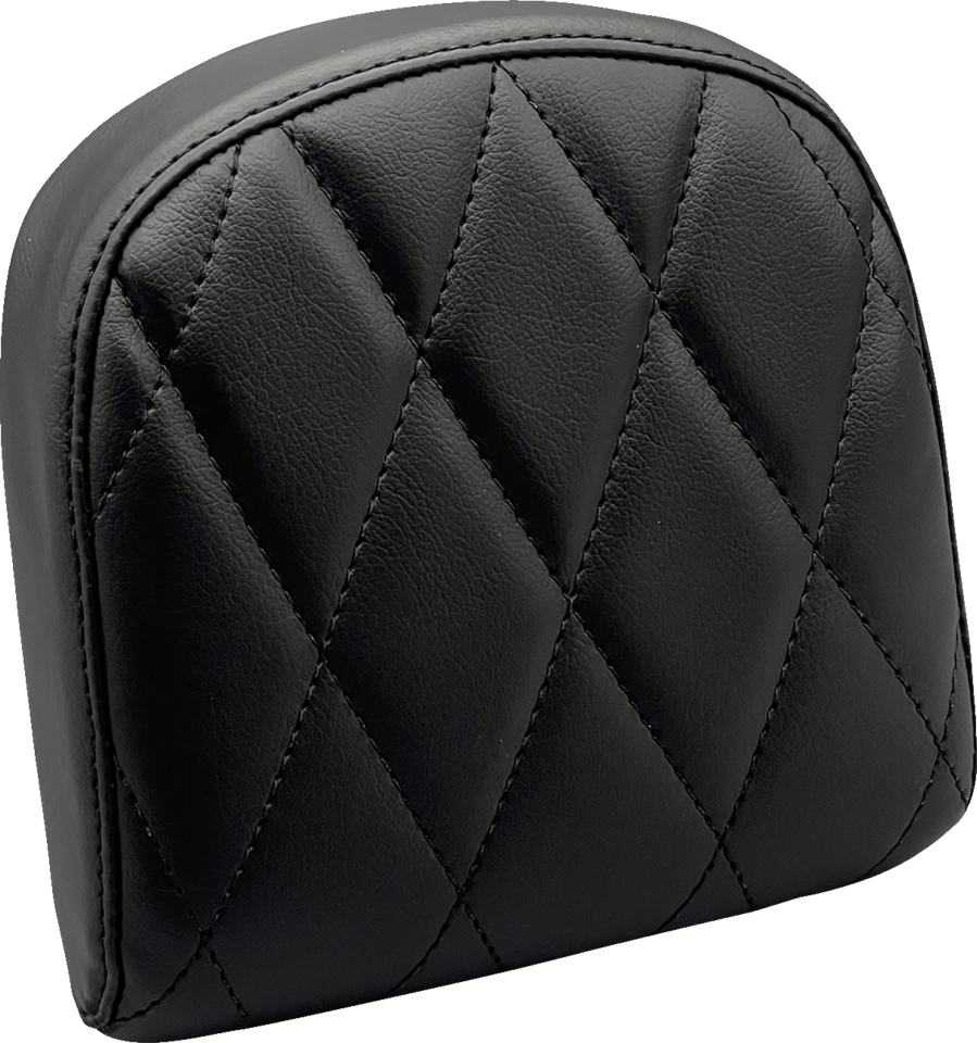 Sissy Bar Pad - Small - Diamond - Dull Black - Lutzka's Garage