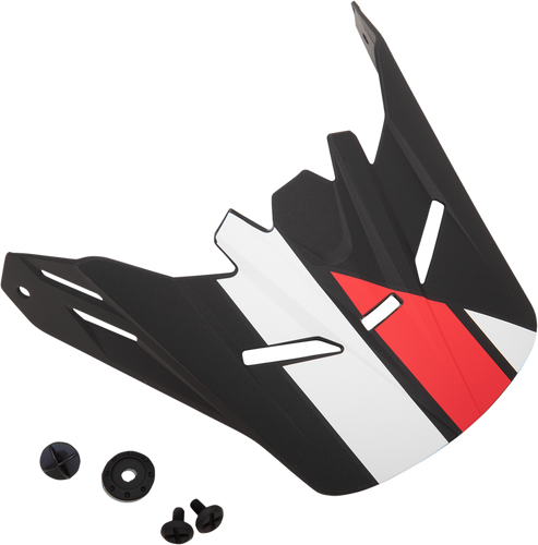 Rise Visor - Youth - Evac - Matte Black/Red/White - Lutzka's Garage