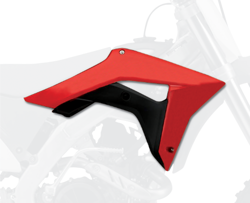 Radiator Cover - 04 OEM Red/Black - CRF 250R/450R