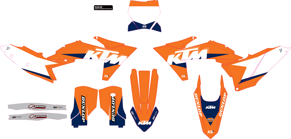 Graphic Kit - White - KTM Racing - Lutzka's Garage