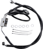 Brake Line - Front - Black - +8" - FXDF 12-17 - Lutzka's Garage