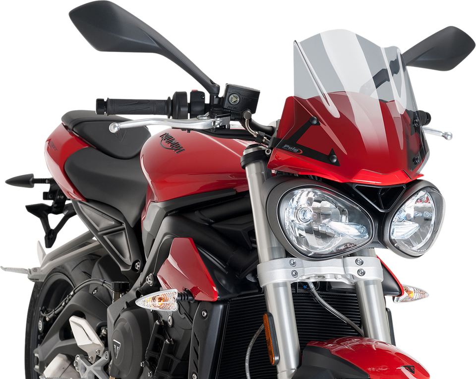New Generation Windscreen - 12-1/4" - Light Smoke - Street Triple 765 - Lutzka's Garage