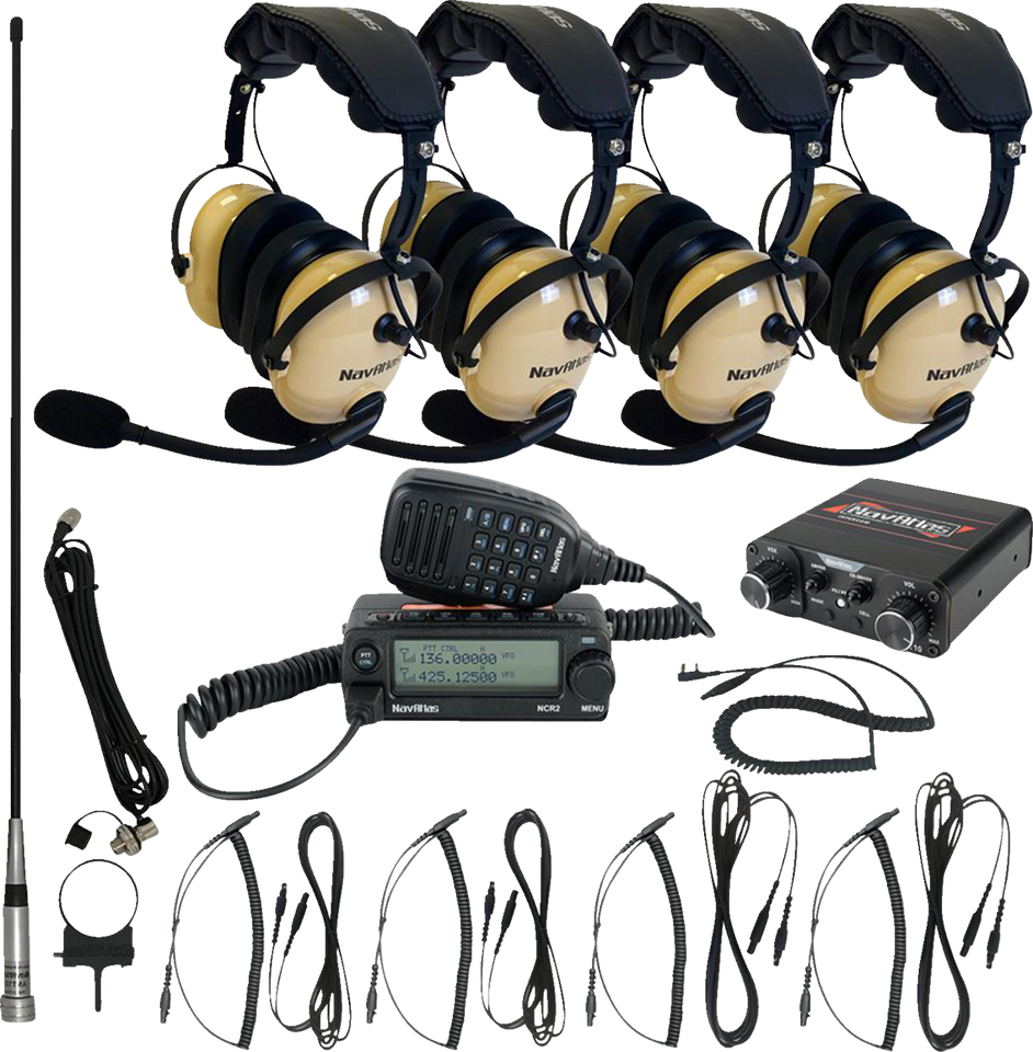 Intercom/Radio and Headset Kit - 4-Seat - Beige - Lutzka's Garage