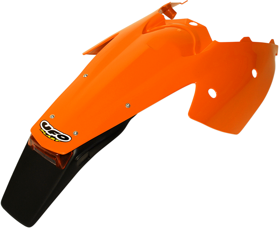 Enduro Rear Fender with Light - KTM Orange 98-22
