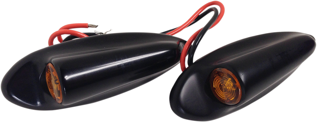 Front LED Turn Signals FLTR - Black - Lutzka's Garage