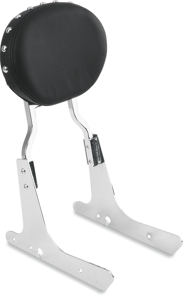 Studded Oval Sissy Bar Pad - Black - Lutzka's Garage