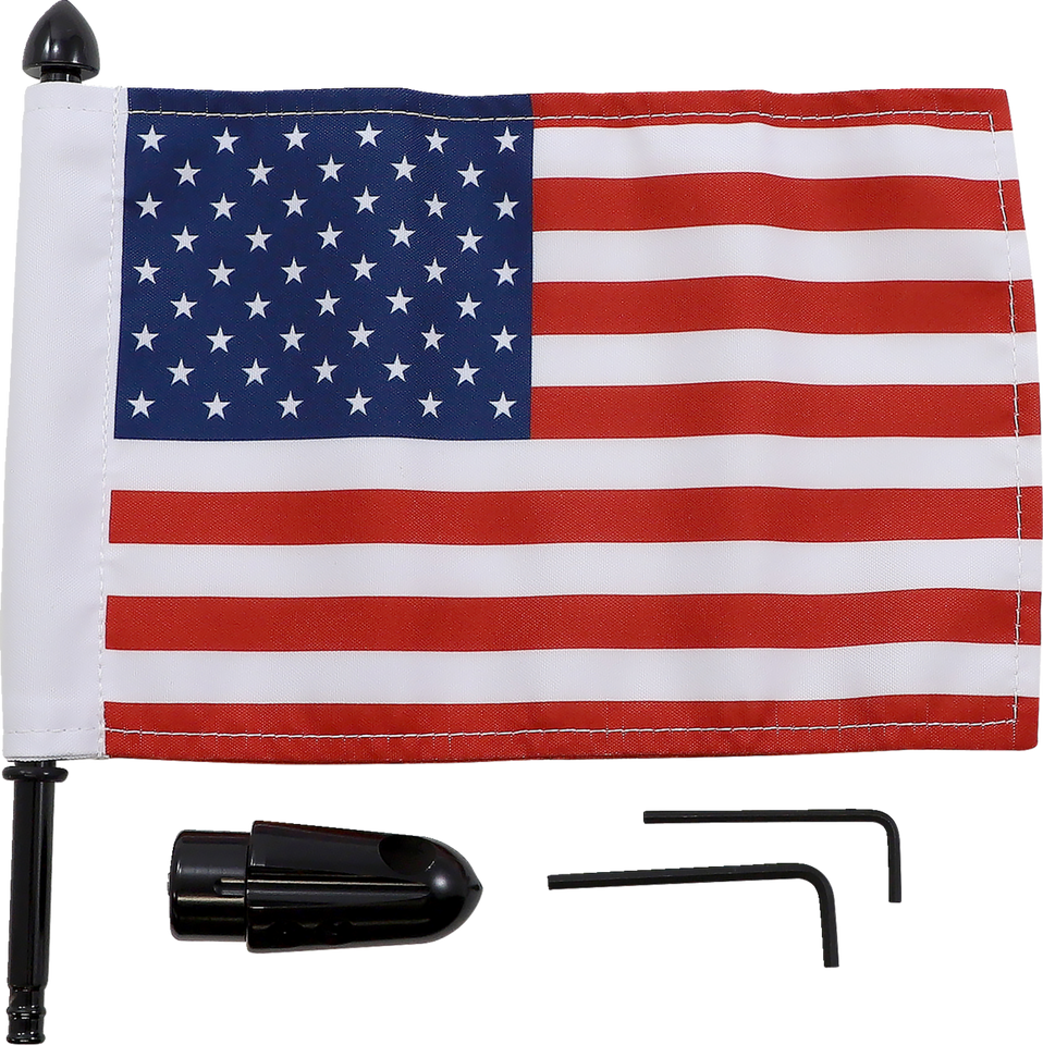 Flag Mount - Pinnacle Luggage Rack - 9" Pole - 6" X 9" Flag