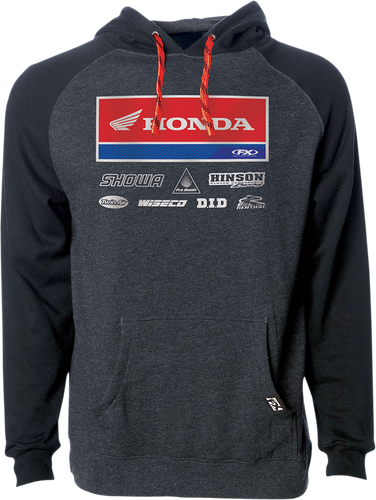 Honda 21 Racewear Hoodie - Charcoal/Black - Medium - Lutzka's Garage