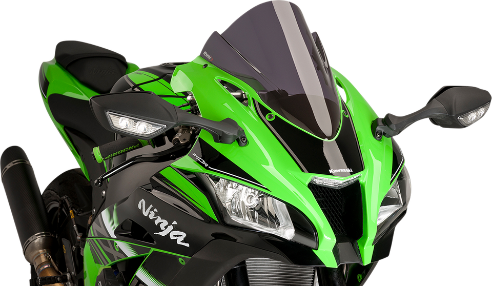 Race Windscreen - 14-1/4"Dark Smoke - ZX10R