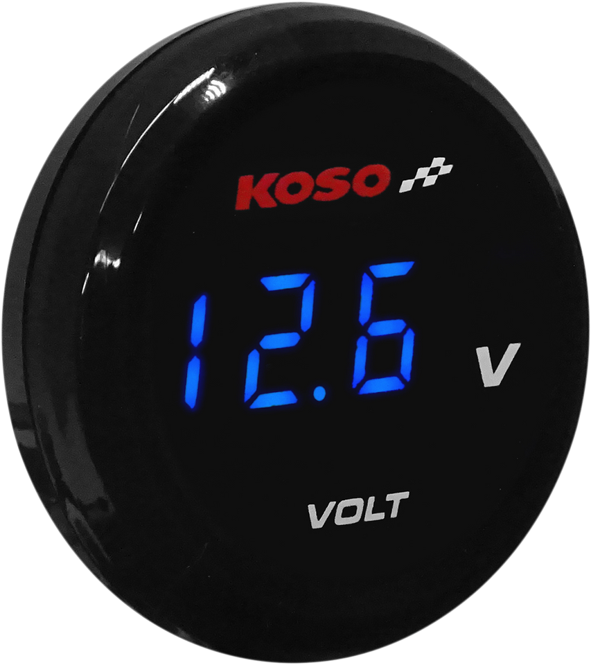 I-Gear Volt Meter - Blue Digits - 1.57" Diameter x 0.43" D