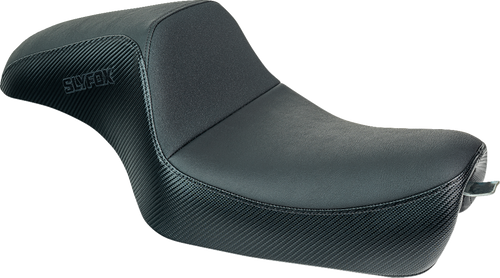 Slyfox Seat - Black Logo - Black Vinyl w/ Slipstop - Carbon Fiber - XL - Lutzka's Garage