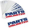 Parts Unlimited Decals - 50 Pack