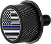 Seat Mounting Knob - Black - Blue Line American Flag - Lutzka's Garage