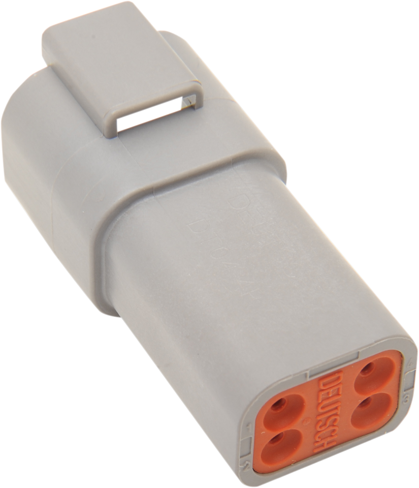 Deutsch Receptacle - 4 Pin - Gray - Lutzka's Garage
