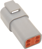 Deutsch Receptacle - 4 Pin - Gray - Lutzka's Garage