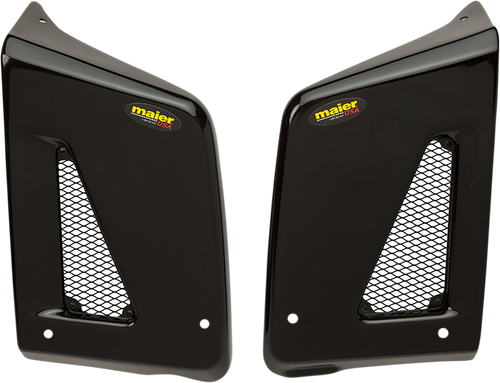 Radiator Scoops - KLR - Black - Lutzka's Garage