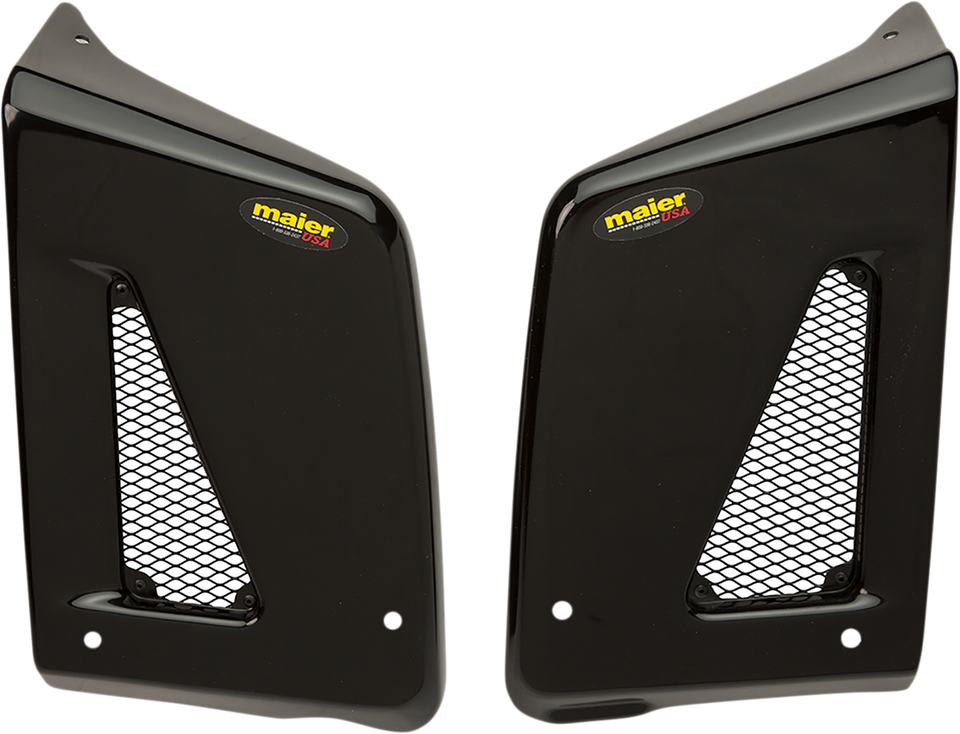 Radiator Scoops - KLR - Black - Lutzka's Garage