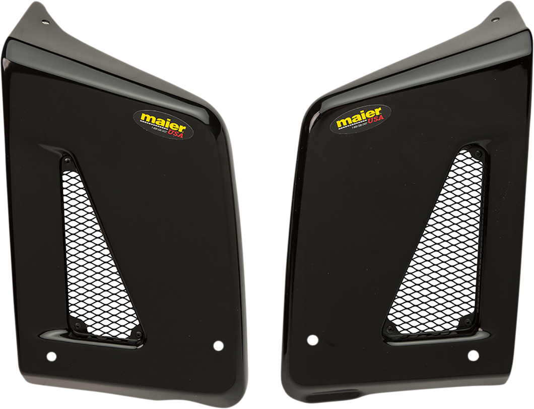 Radiator Scoops - KLR - Black - Lutzka's Garage