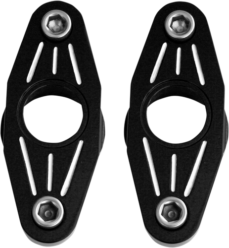 Swingarm Pivot Blocks - Black Anodized Ball-Milled
