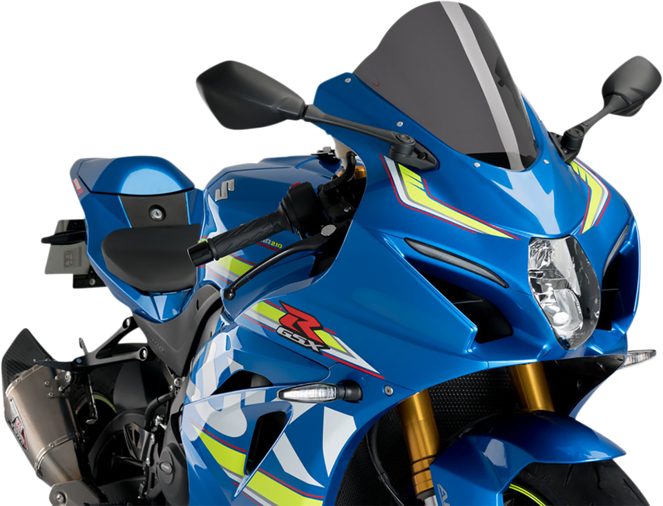 Race Windscreen - 11-1/4" - Dark Smoke - GSX-R - Lutzka's Garage