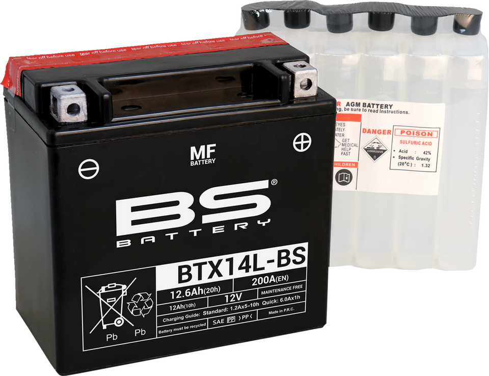 Battery - BTX14L-BS (YTX)