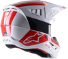 SM5 Helmet - Bond - White/Red - Small - Lutzka's Garage