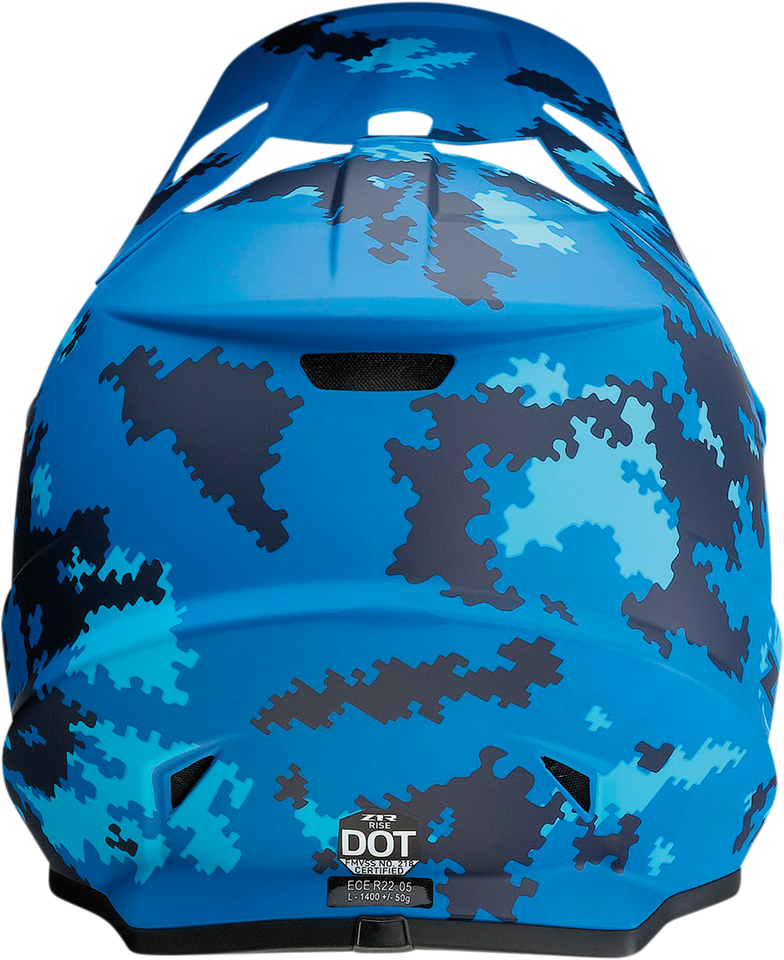 Rise Helmet - Digi Camo - Blue - XS - Lutzka's Garage