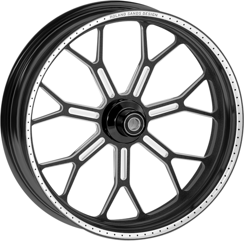 Wheel - Delmar - Front - Dual Disc/with ABS - Black/Contrast Cut Ops™ - 21x3.5 - 08+ FLD