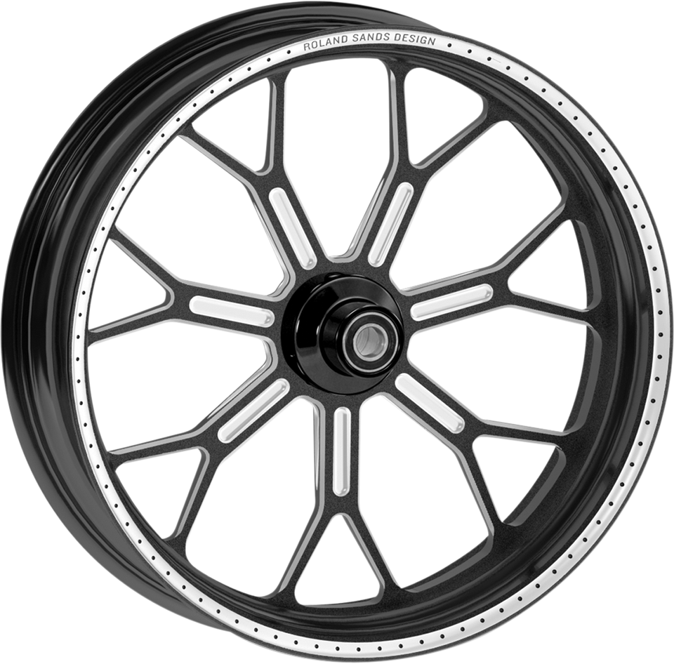 Wheel - Delmar - Front - Dual Disc/with ABS - Black/Contrast Cut Ops™ - 21x3.5 - 08+ FLD
